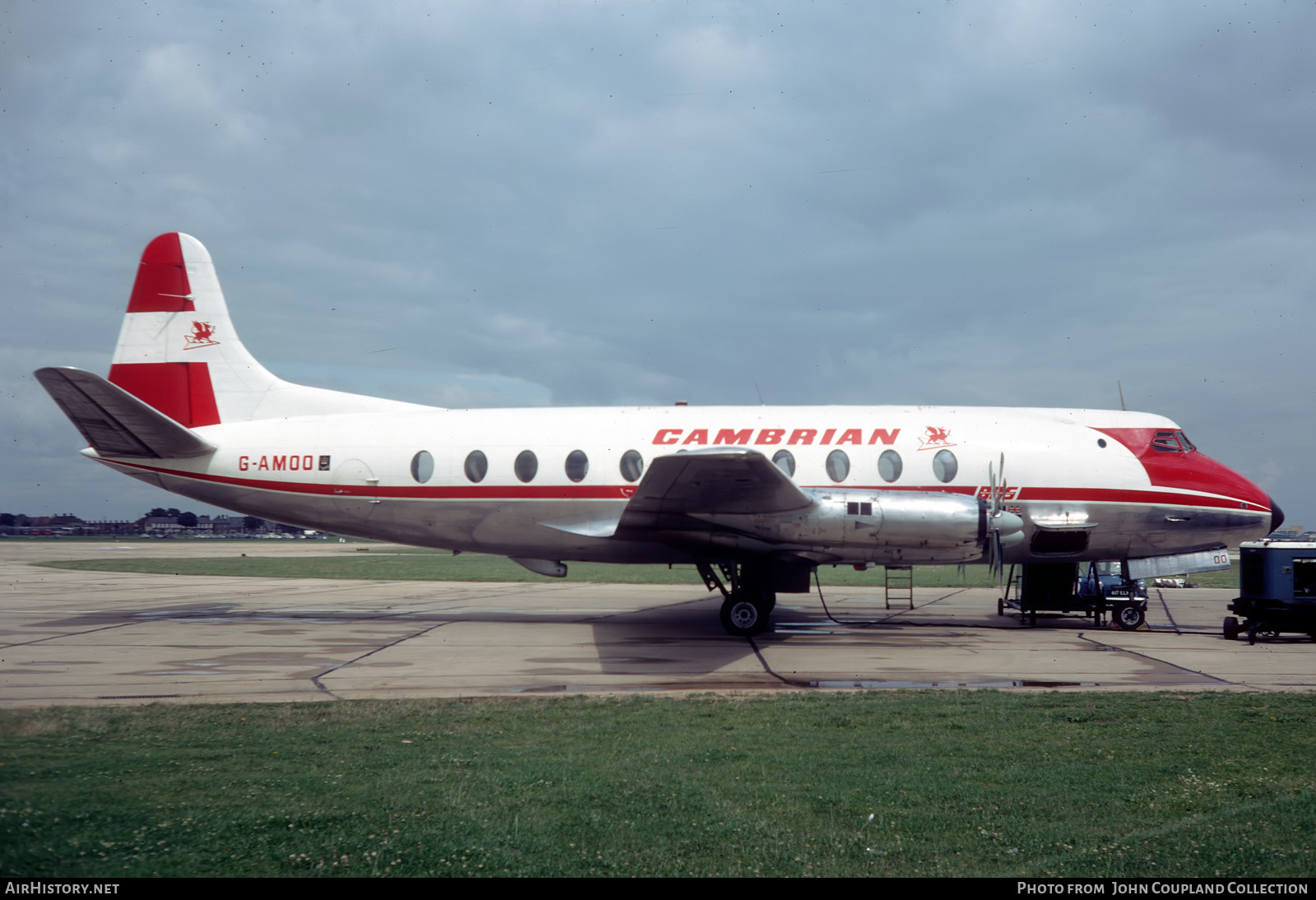 Aircraft Photo of G-AMOO | Vickers 701 Viscount | Cambrian Airways | AirHistory.net #456597
