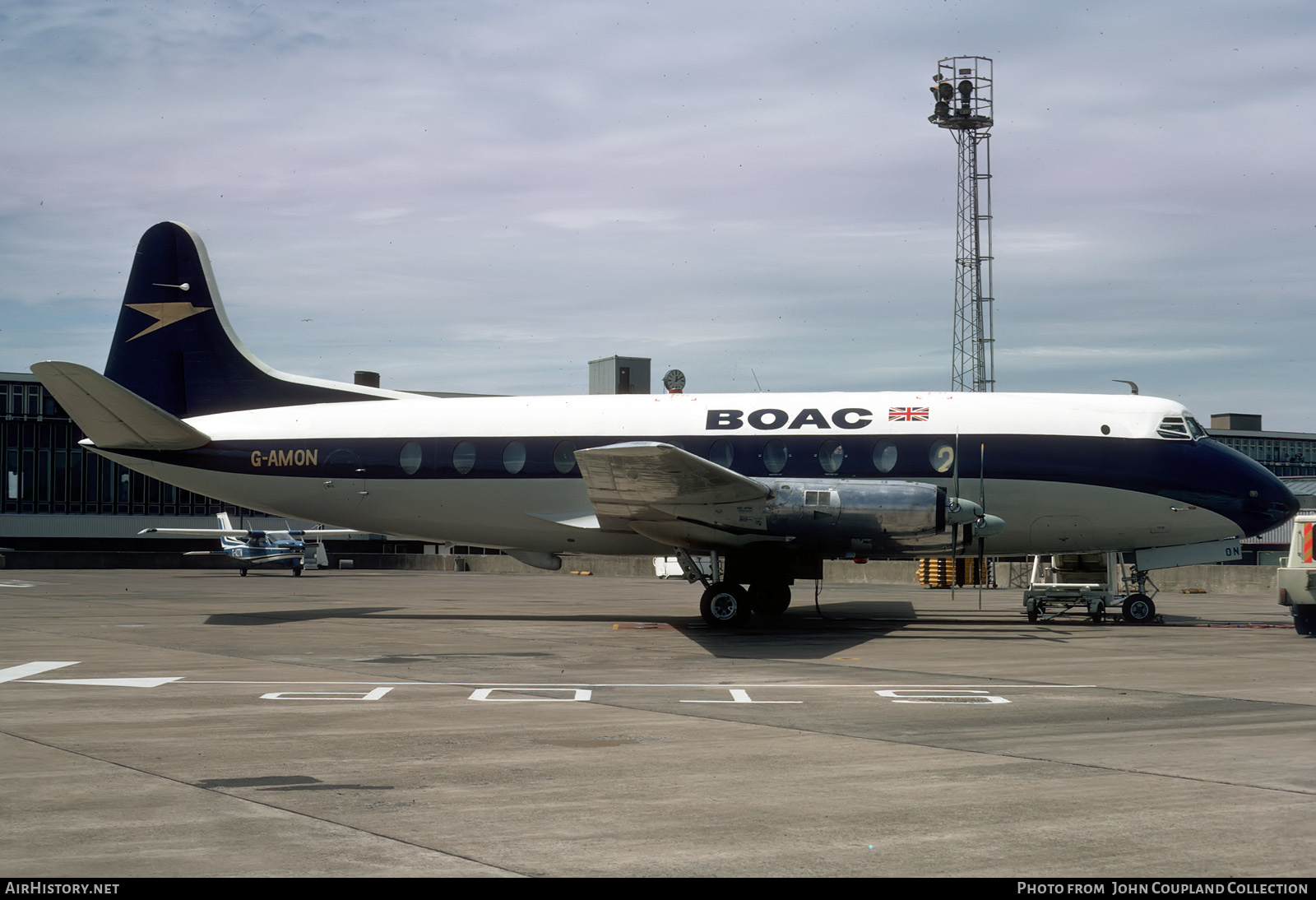 Aircraft Photo of G-AMON | Vickers 701 Viscount | BOAC - British Overseas Airways Corporation | AirHistory.net #456615
