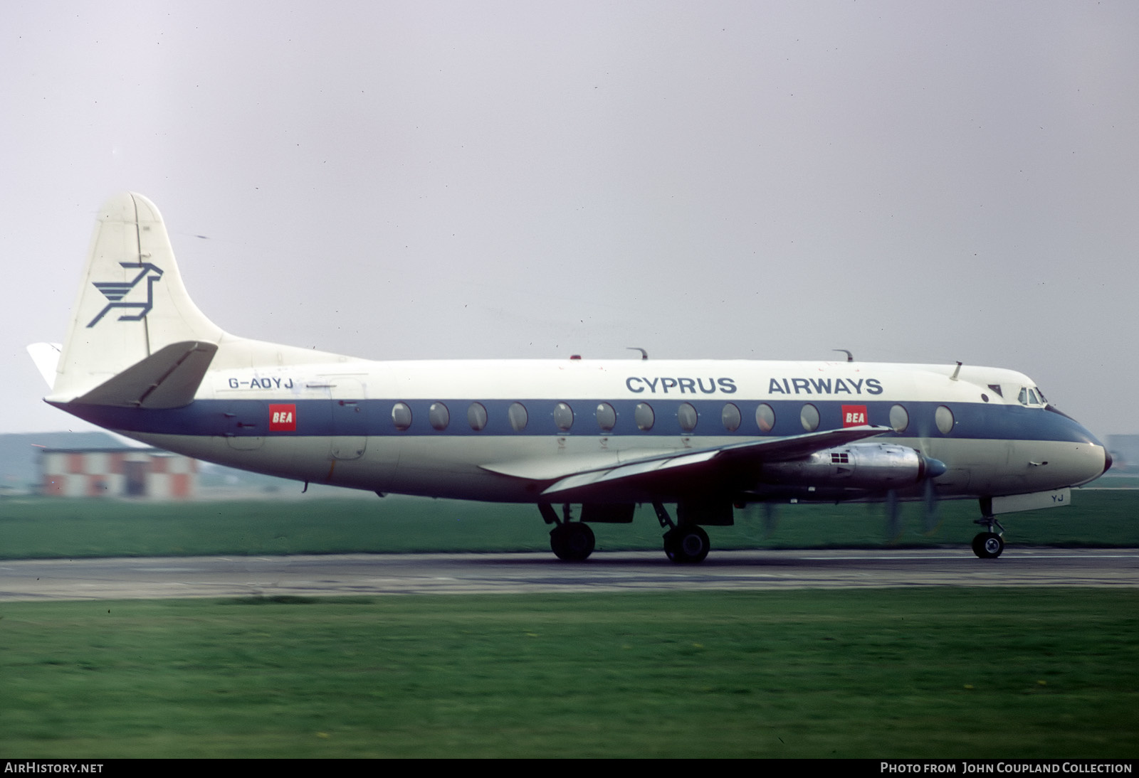 Aircraft Photo of G-AOYJ | Vickers 806 Viscount | Cyprus Airways | AirHistory.net #456617