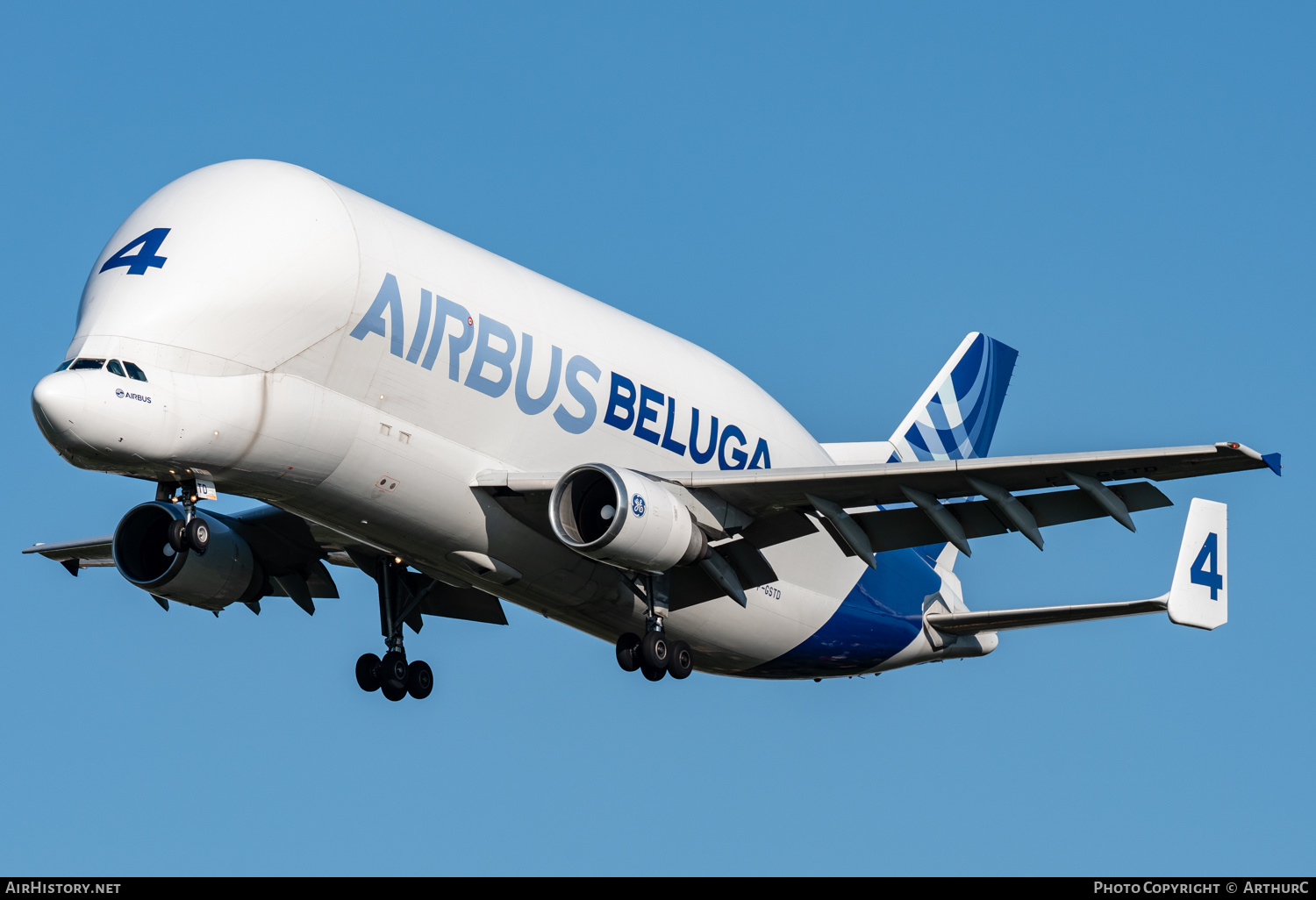 Aircraft Photo of F-GSTD | Airbus A300B4-608ST Beluga (Super Transporter) | Airbus Transport International | AirHistory.net #456620