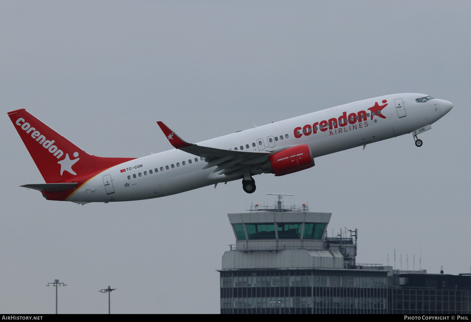 Aircraft Photo of TC-CON | Boeing 737-81D | Corendon Airlines | AirHistory.net #456631