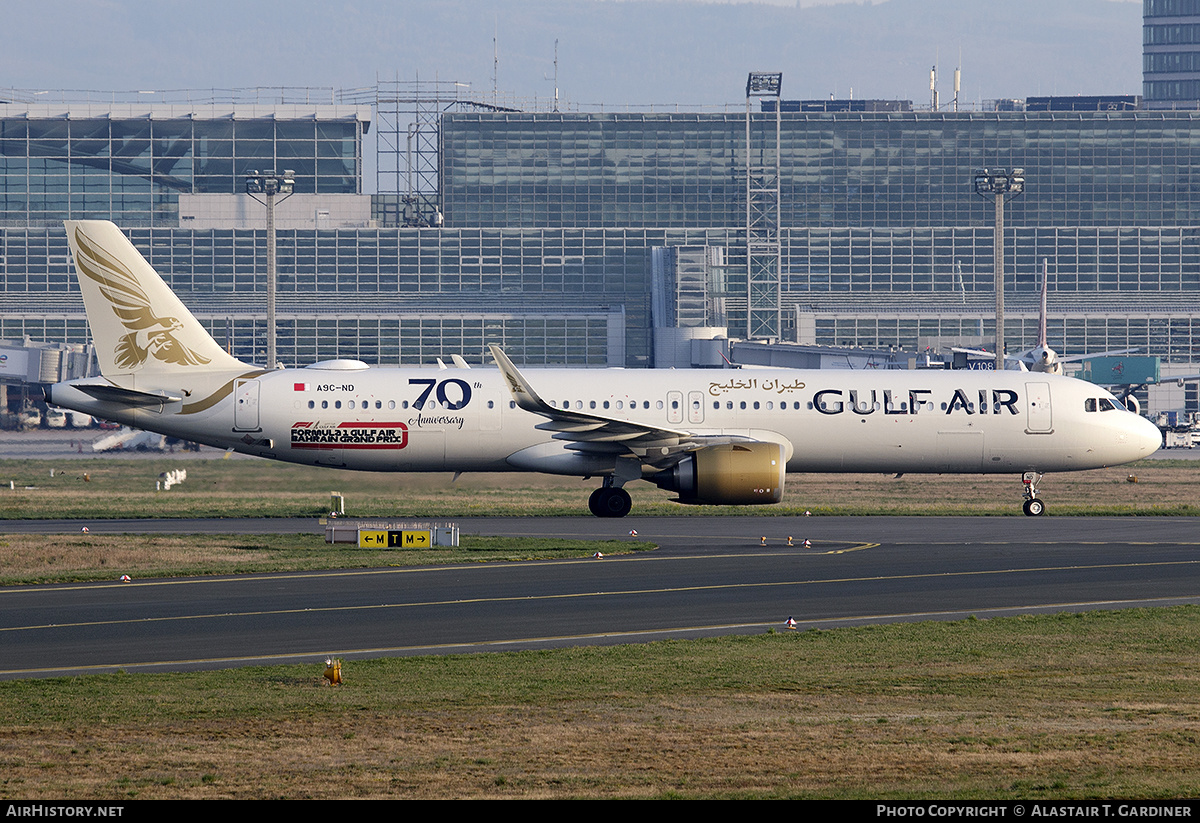 Aircraft Photo of A9C-ND | Airbus A321-253NX | Gulf Air | AirHistory.net #456649