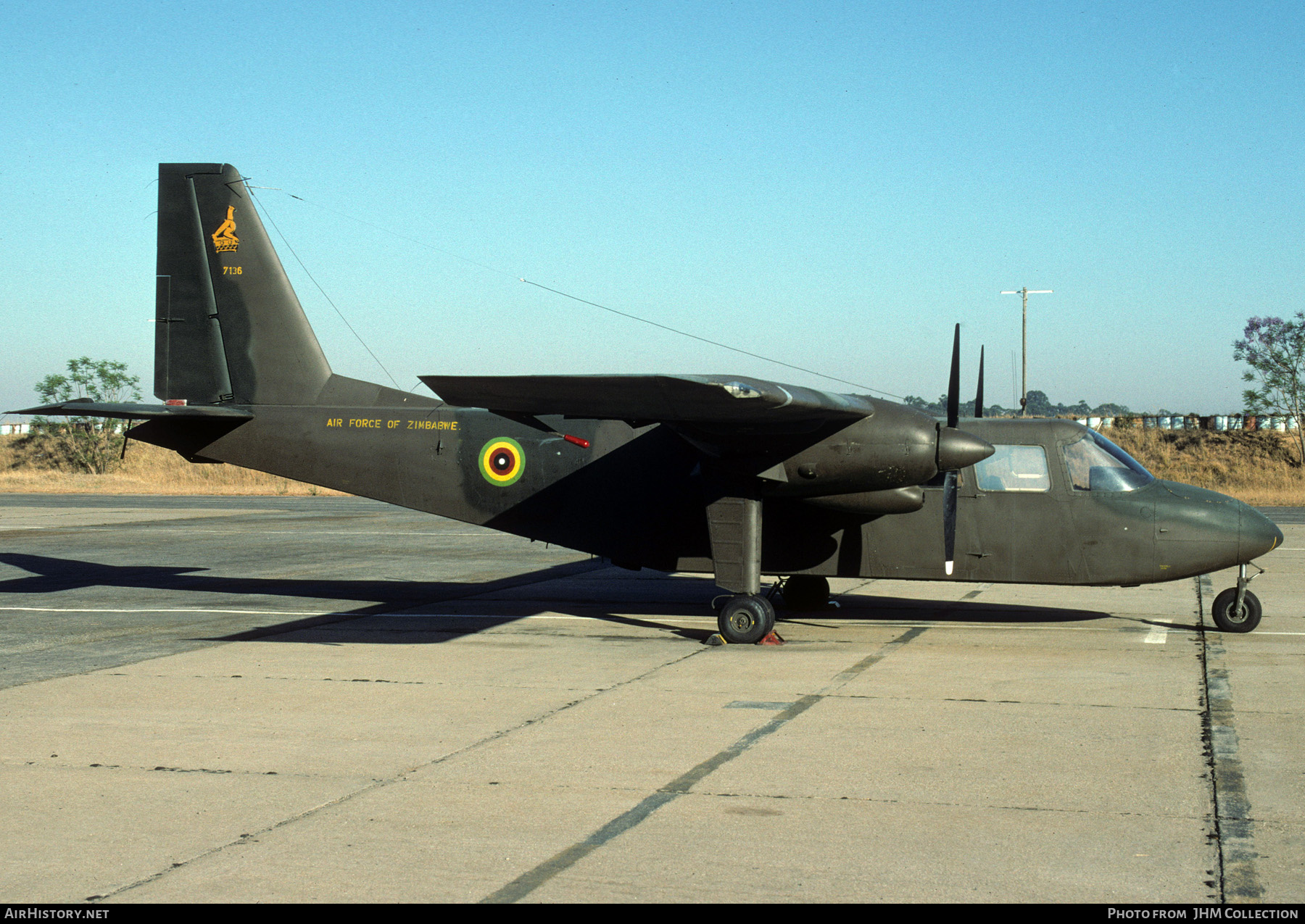Aircraft Photo of 7136 | Britten-Norman BN-2A-6 Islander | Zimbabwe - Air Force | AirHistory.net #456667