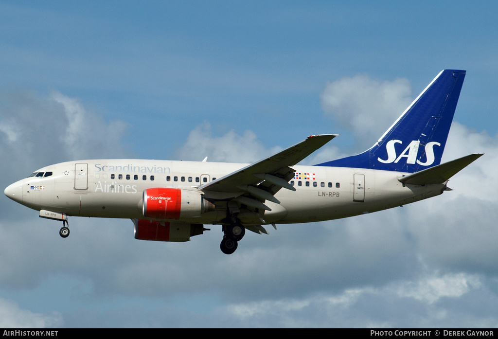 Aircraft Photo of LN-RPB | Boeing 737-683 | Scandinavian Airlines - SAS | AirHistory.net #456711
