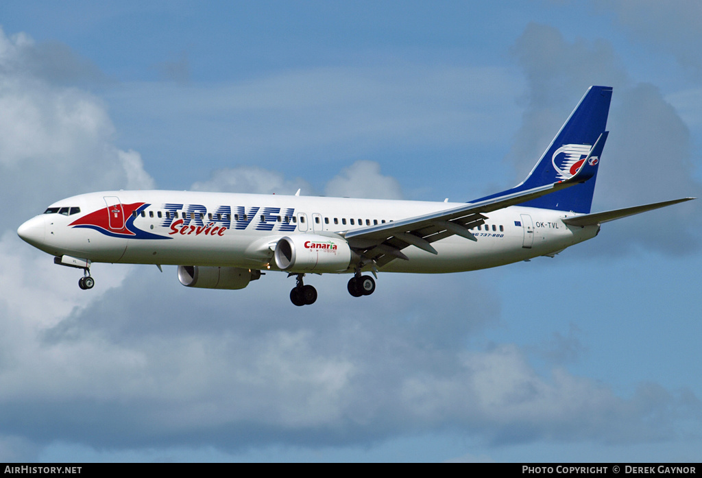Aircraft Photo of OK-TVL | Boeing 737-8FN | Travel Service | AirHistory.net #456712