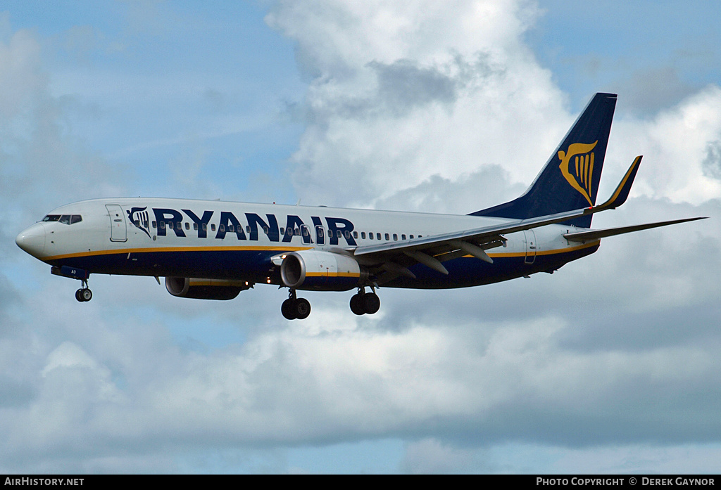 Aircraft Photo of EI-DAO | Boeing 737-8AS | Ryanair | AirHistory.net #456717