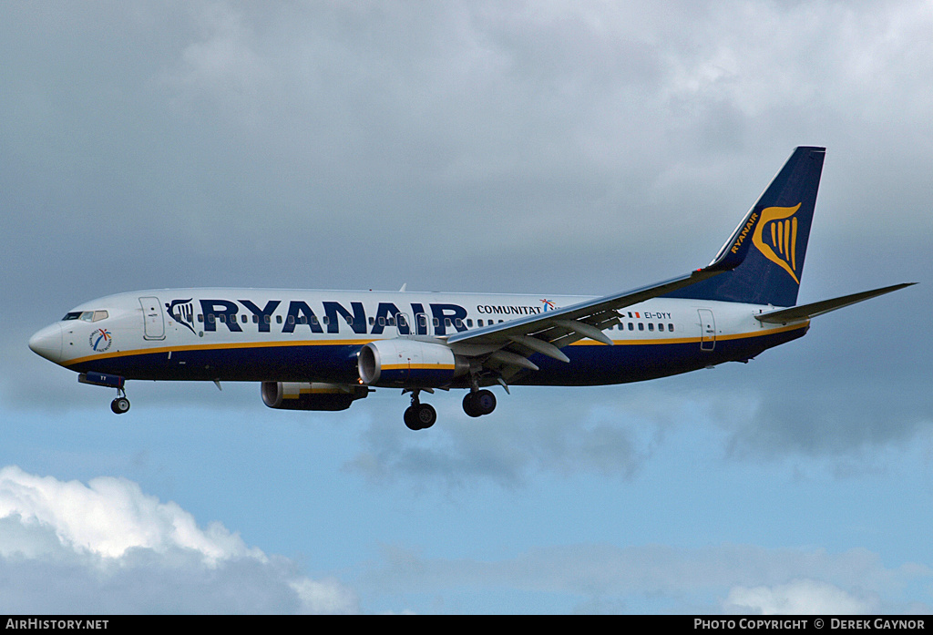 Aircraft Photo of EI-DYY | Boeing 737-8AS | Ryanair | AirHistory.net #456719