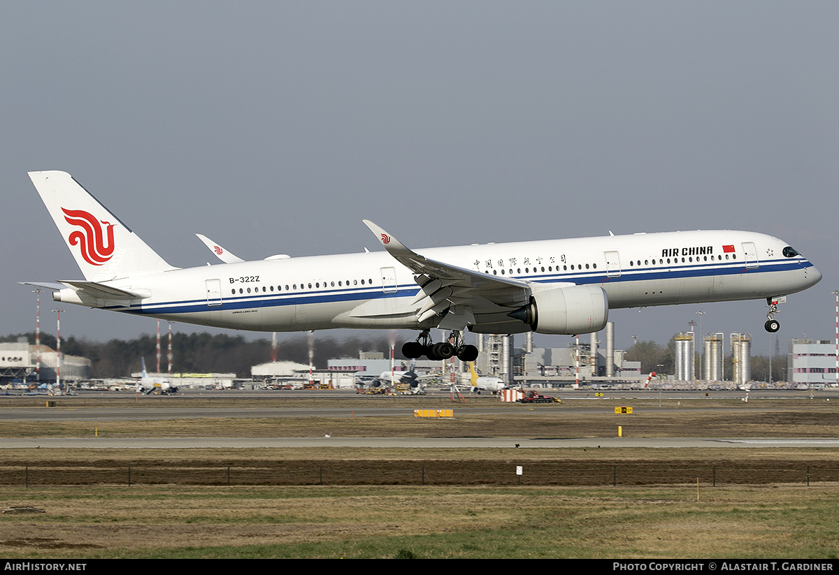 Aircraft Photo of B322Z | Airbus A350-941 | Air China | AirHistory.net #456759