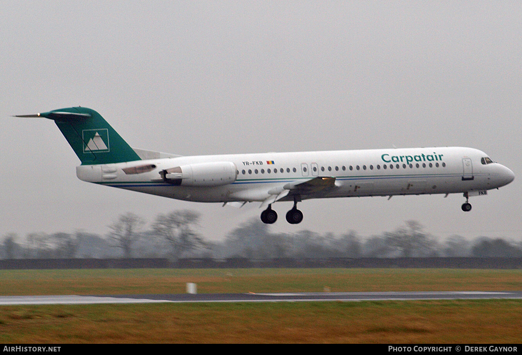 Aircraft Photo of YR-FKB | Fokker 100 (F28-0100) | Carpatair | AirHistory.net #456817