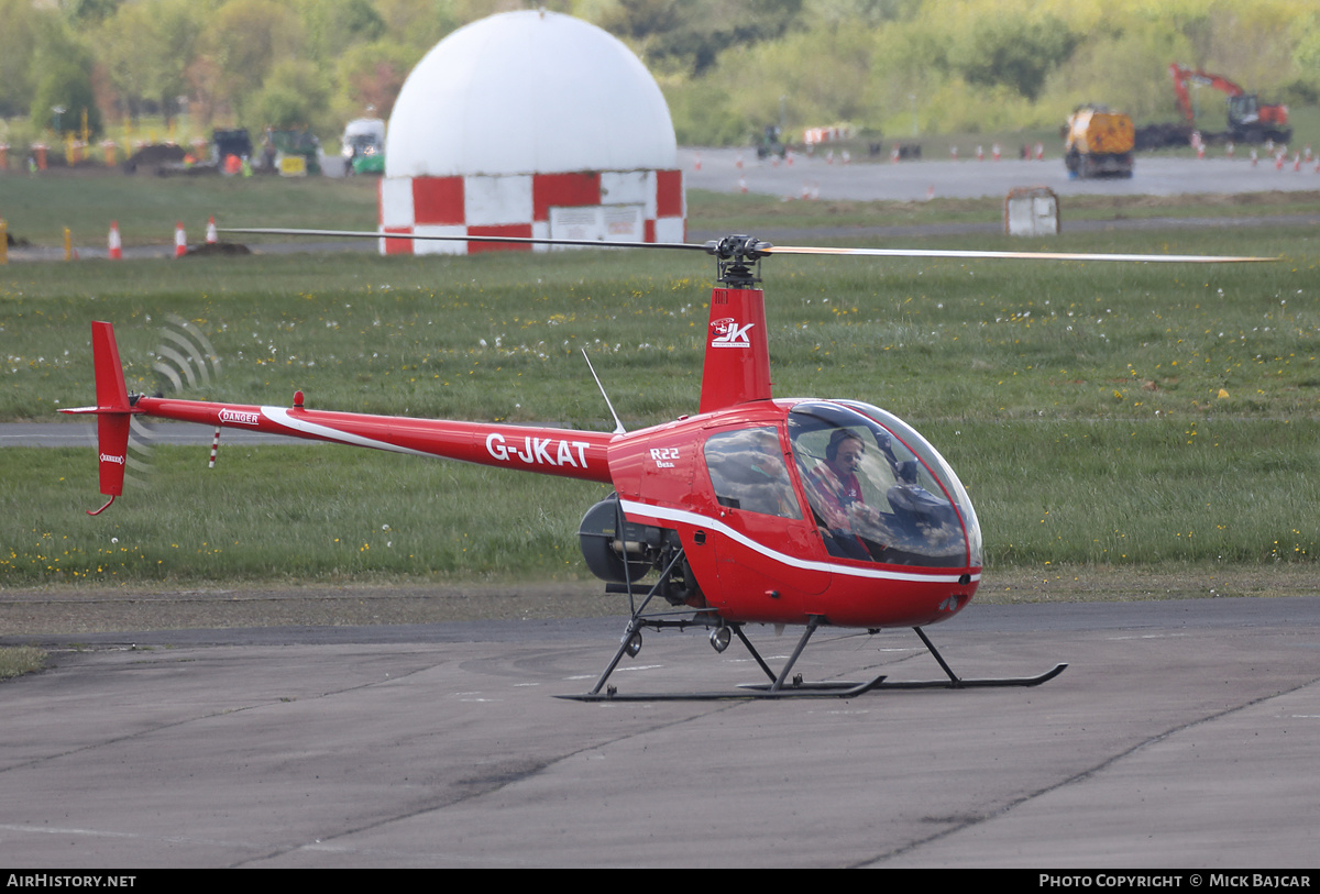 Aircraft Photo of G-JKAT | Robinson R-22 Beta | JK Helicopter Training | AirHistory.net #456827
