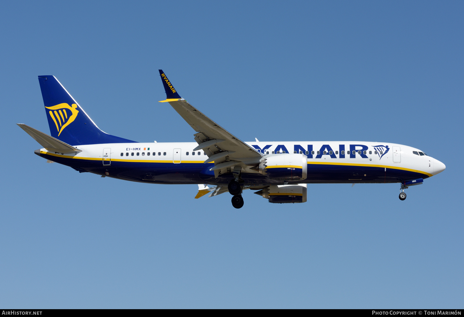Aircraft Photo of EI-HMX | Boeing 737-8200 Max 200 | Ryanair | AirHistory.net #456838