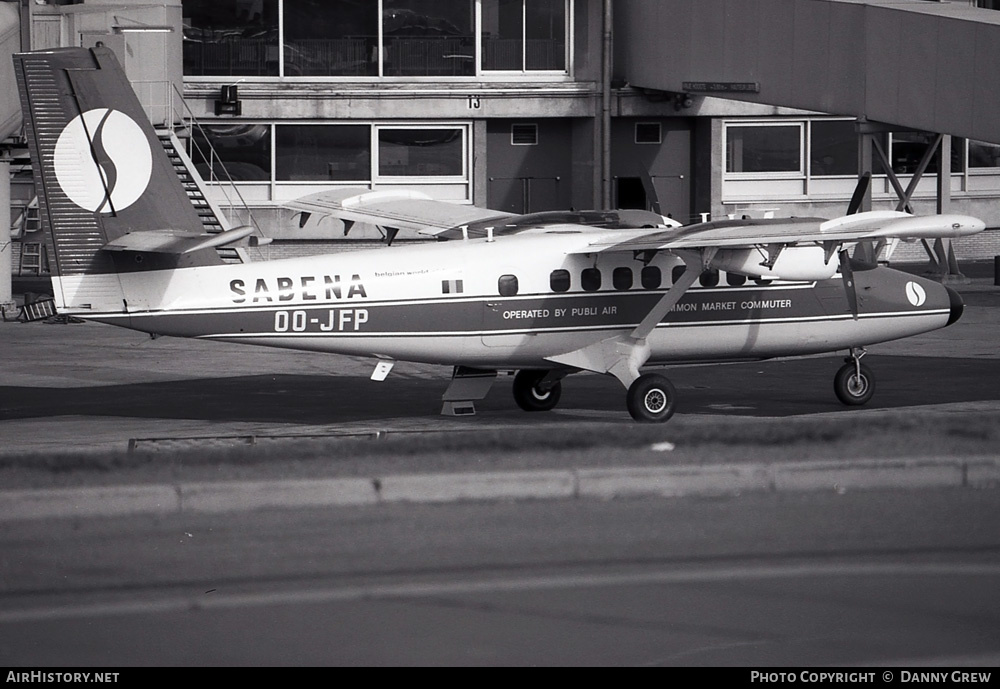 Aircraft Photo of OO-JFP | De Havilland Canada DHC-6-100 Twin Otter | Sabena | AirHistory.net #456850