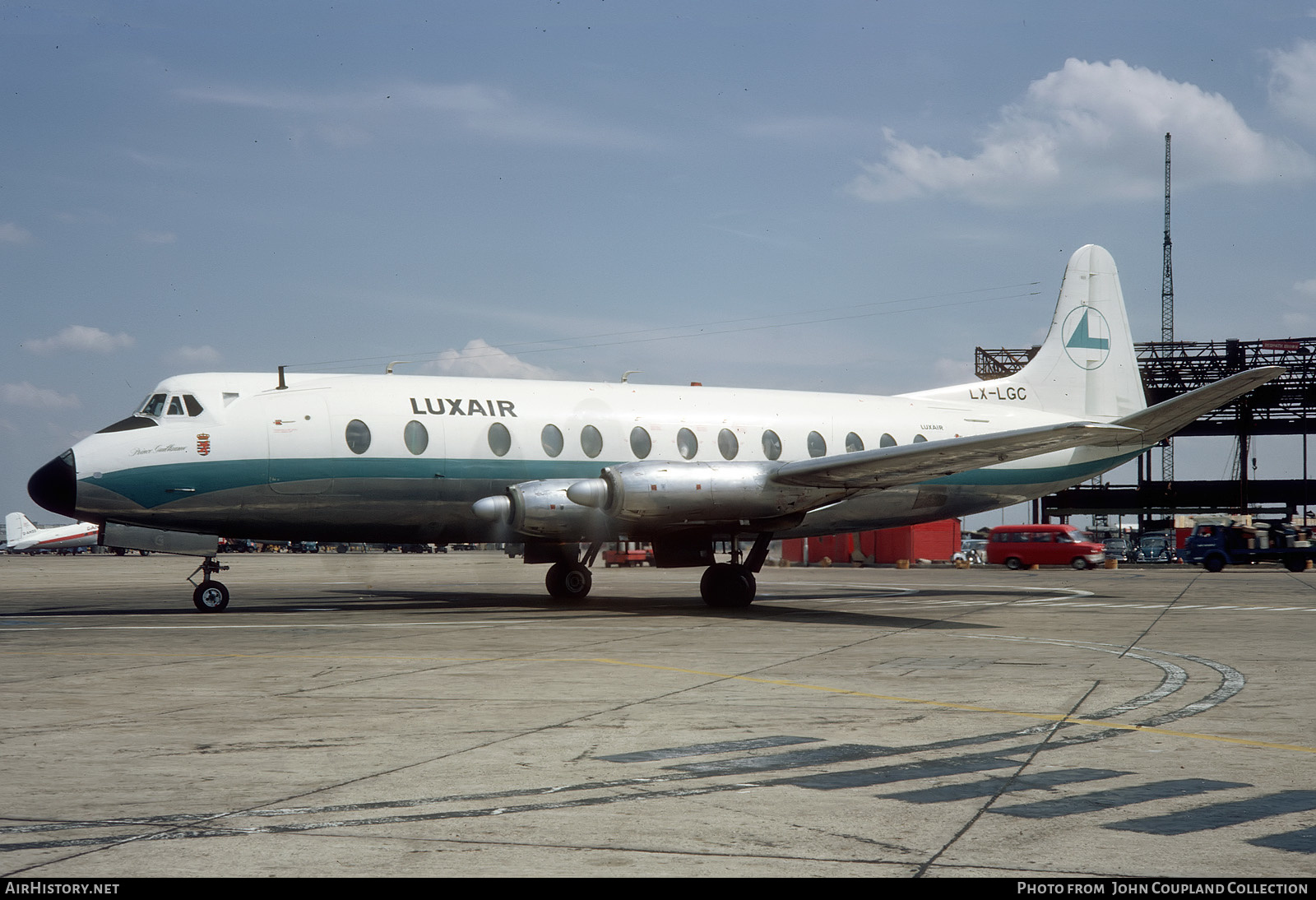 Aircraft Photo of LX-LGC | Vickers 815 Viscount | Luxair | AirHistory.net #456865