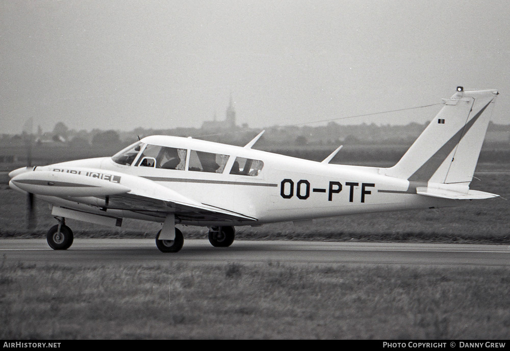 Aircraft Photo of OO-PTF | Piper PA-30-160 Twin Comanche B | Publiciel | AirHistory.net #456869