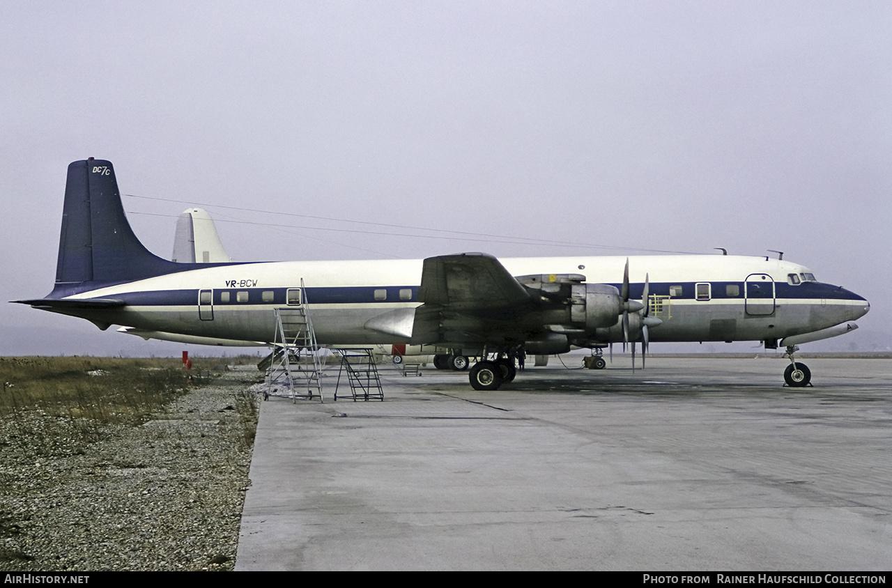 Aircraft Photo of VR-BCW | Douglas DC-7C | ARCO Bermuda | AirHistory.net #456901