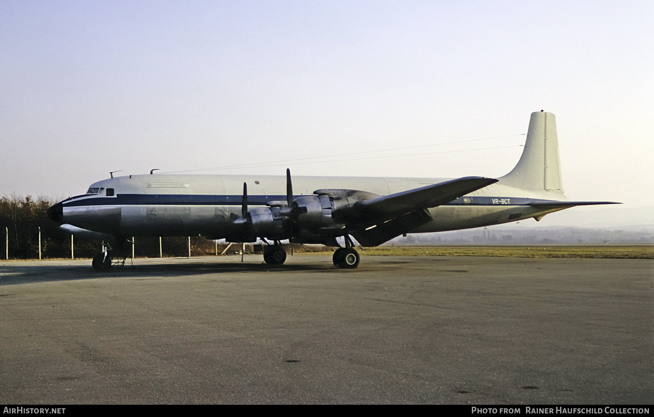 Aircraft Photo of VR-BCT | Douglas DC-7C | AirHistory.net #456903