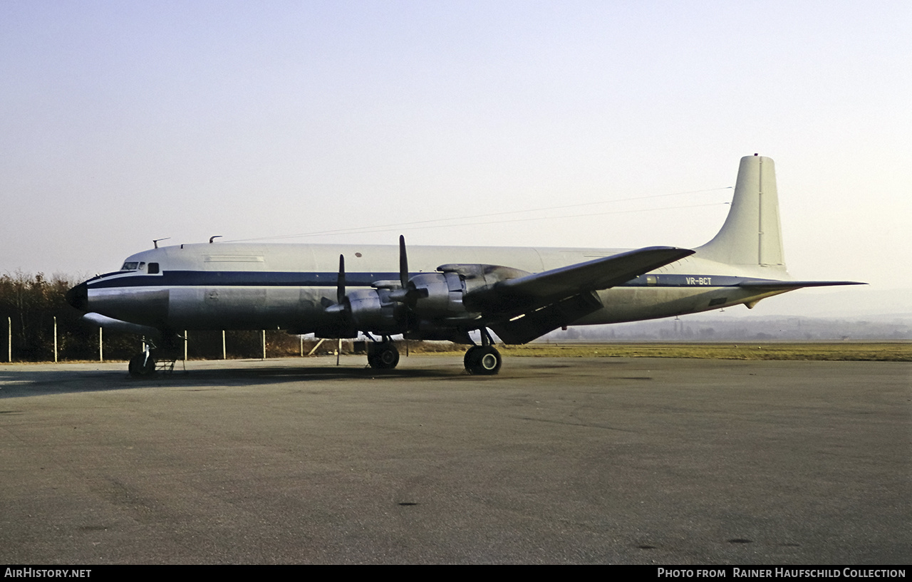 Aircraft Photo of VR-BCT | Douglas DC-7C | AirHistory.net #456903