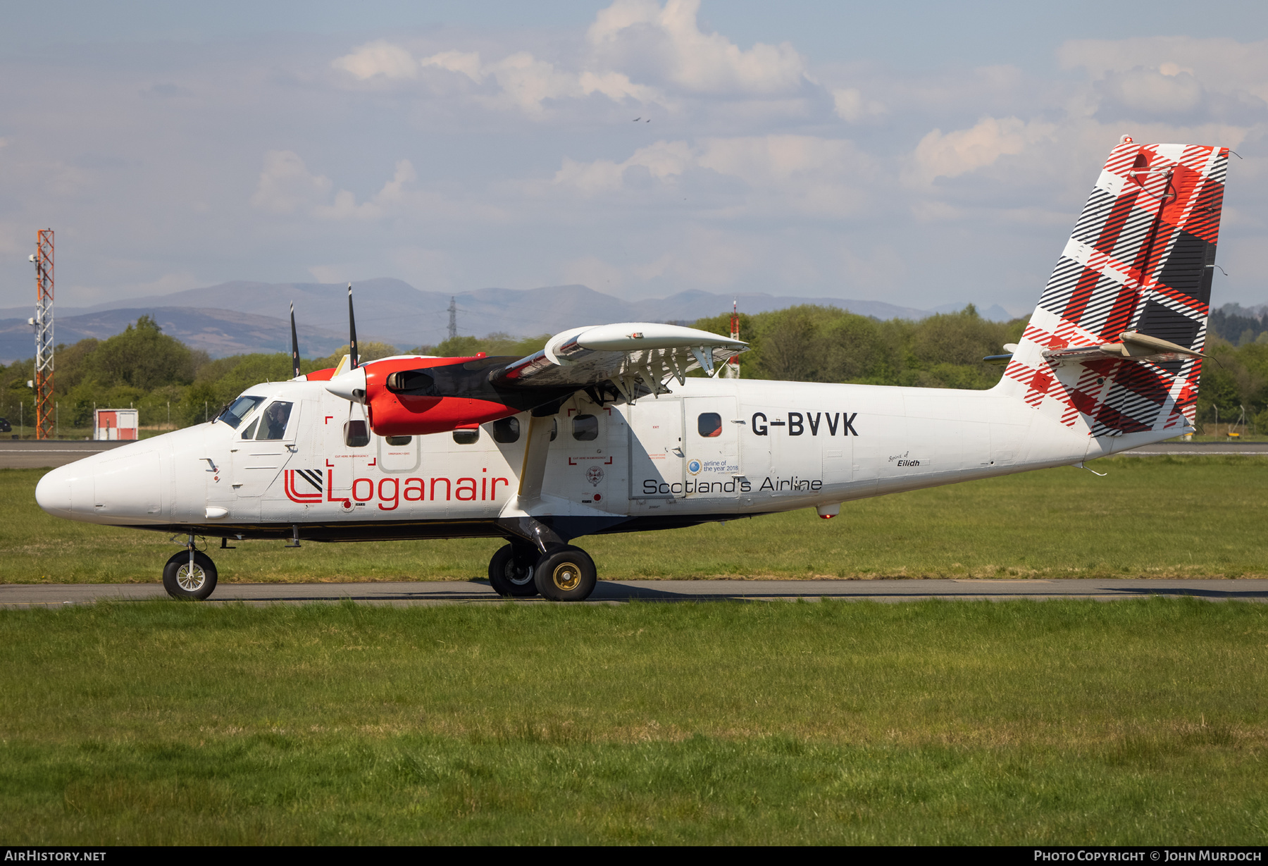 Aircraft Photo of G-BVVK | De Havilland Canada DHC-6-300 Twin Otter | Loganair | AirHistory.net #457002