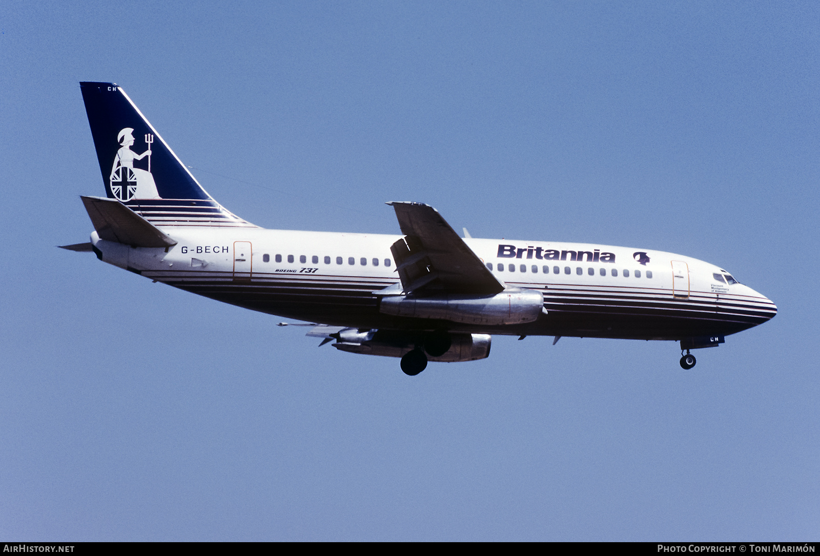 Aircraft Photo of G-BECH | Boeing 737-204/Adv | Britannia Airways | AirHistory.net #457033