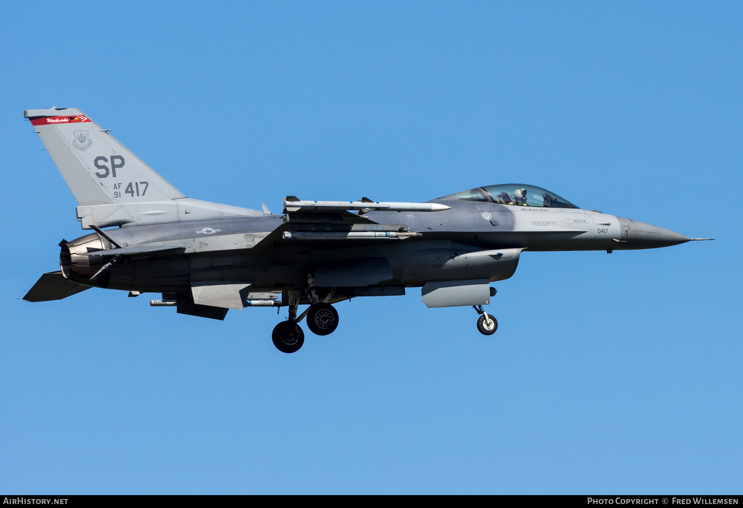Aircraft Photo of 91-0417 / AF91-417 | General Dynamics F-16CM Fighting Falcon | USA - Air Force | AirHistory.net #457039