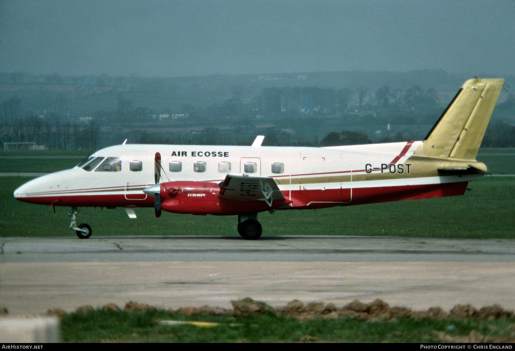 Aircraft Photo of G-POST | Embraer EMB-110P1 Bandeirante | Air Écosse | AirHistory.net #457048