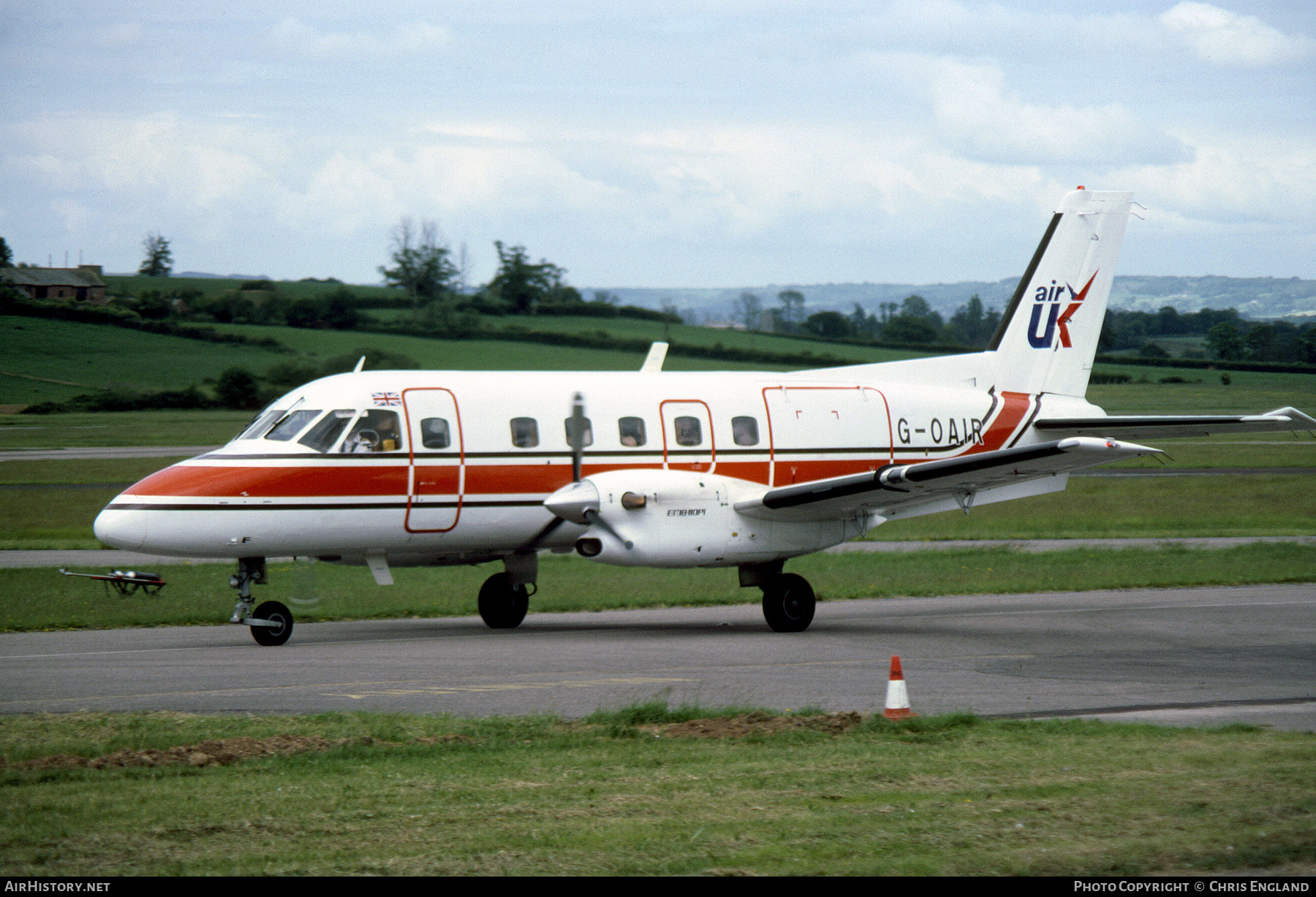 Aircraft Photo of G-OAIR | Embraer EMB-110P1 Bandeirante | Air UK | AirHistory.net #457059