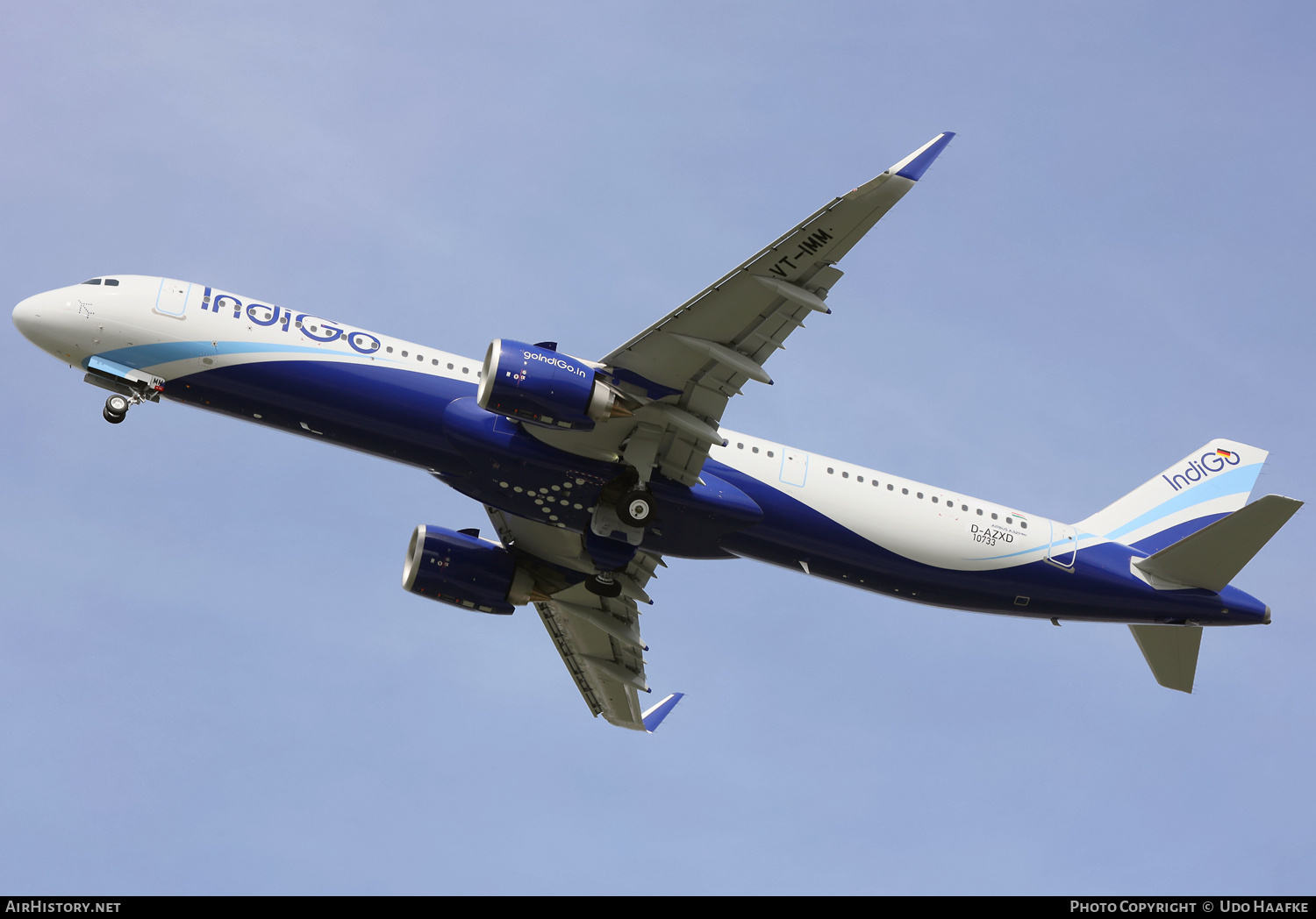 Aircraft Photo of D-AZXD / VT-IMM | Airbus A321-251NX | IndiGo | AirHistory.net #457060
