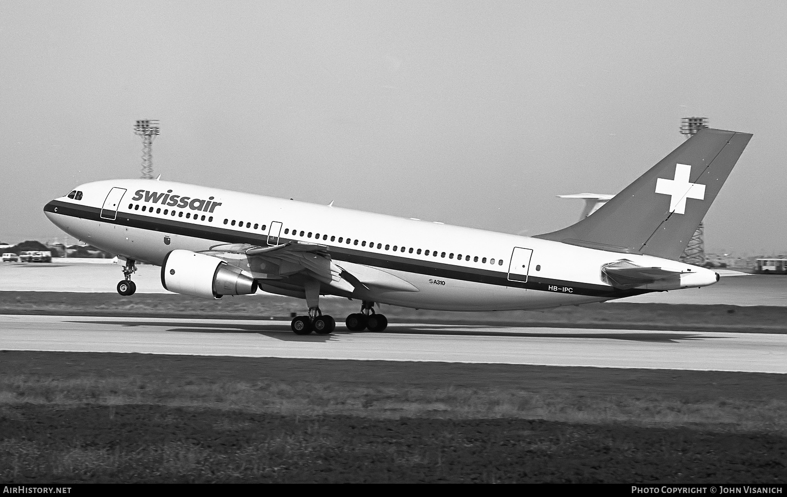 Aircraft Photo of HB-IPC | Airbus A310-221 | Swissair | AirHistory.net #457188