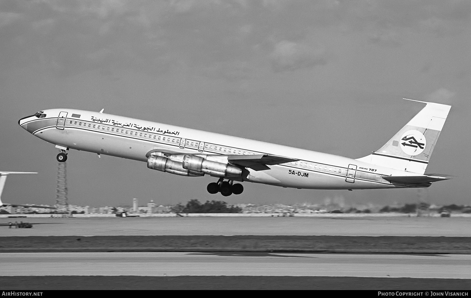 Aircraft Photo of 5A-DJM | Boeing 707-321B | Libyan Arab Airlines | AirHistory.net #457191