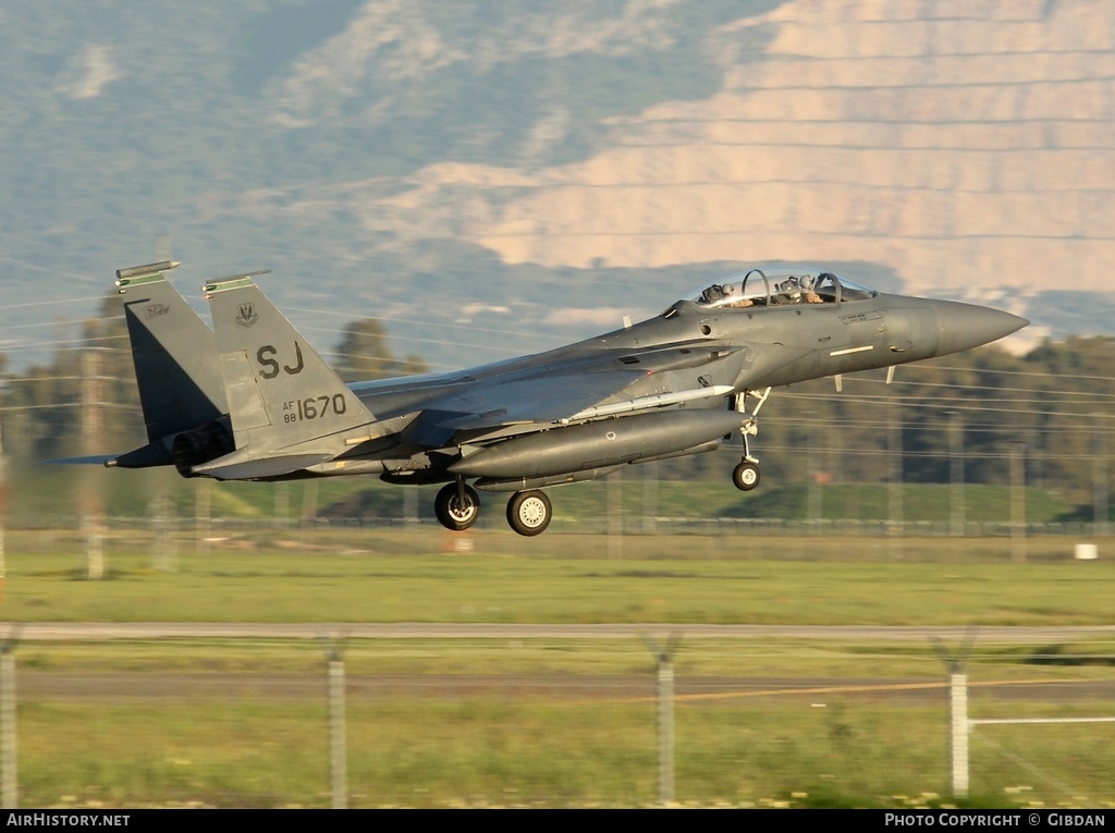 Aircraft Photo of 88-1670 | McDonnell Douglas F-15E Strike Eagle | USA - Air Force | AirHistory.net #457205