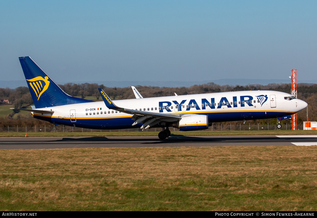 Aircraft Photo of EI-DCN | Boeing 737-8AS | Ryanair | AirHistory.net #457244