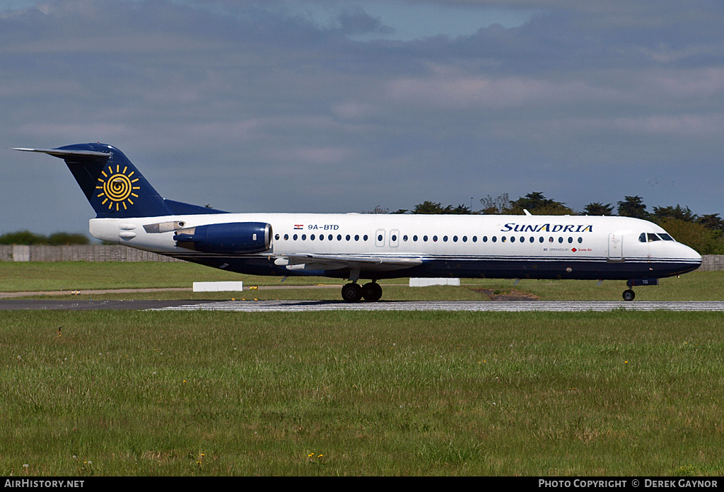 Aircraft Photo of 9A-BTD | Fokker 100 (F28-0100) | SunAdria Airlines | AirHistory.net #457277