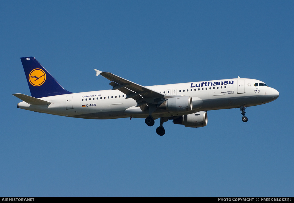 Aircraft Photo of D-AIQB | Airbus A320-211 | Lufthansa | AirHistory.net #457362