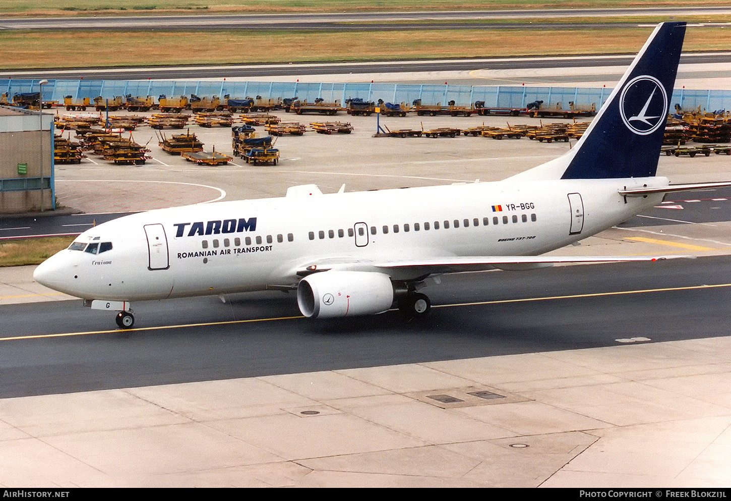 Aircraft Photo of YR-BGG | Boeing 737-78J | TAROM - Transporturile Aeriene Române | AirHistory.net #457366