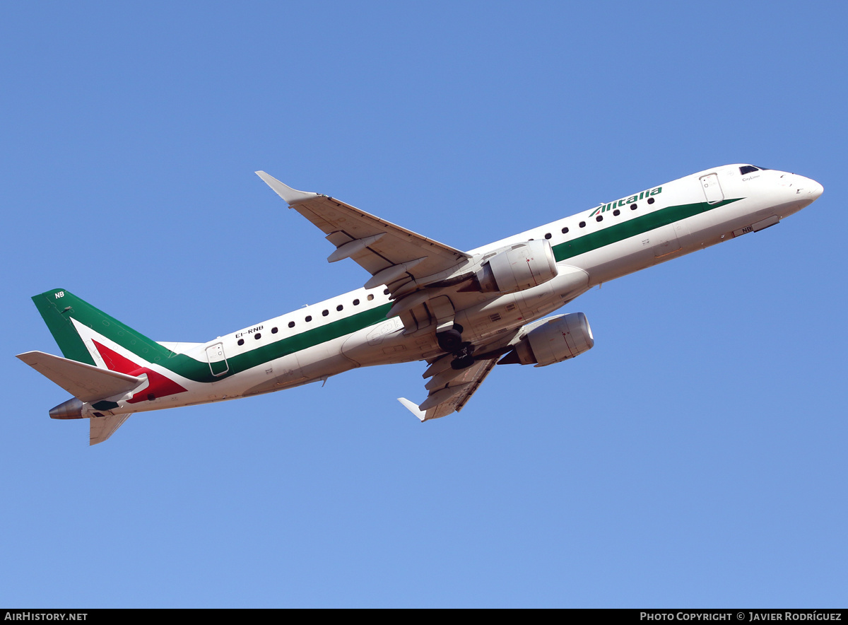 Aircraft Photo of EI-RNB | Embraer 190STD (ERJ-190-100STD) | Alitalia CityLiner | AirHistory.net #457412