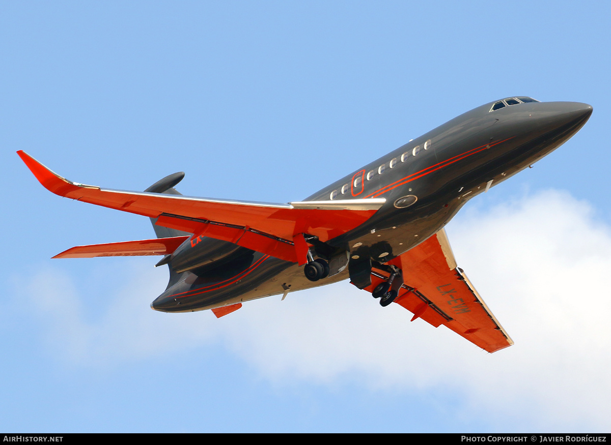 Aircraft Photo of LX-EVM | Dassault Falcon 2000LX | AirHistory.net #457415
