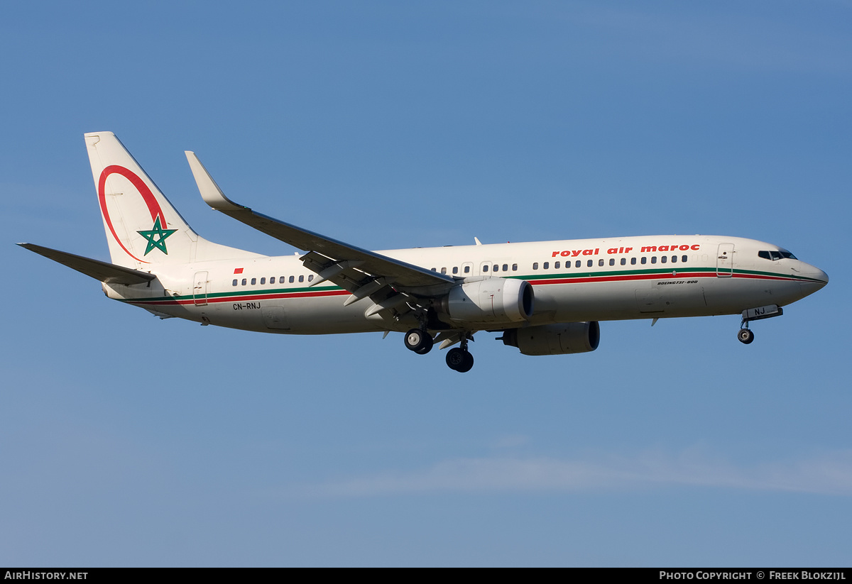 Aircraft Photo of CN-RNJ | Boeing 737-8B6 | Royal Air Maroc - RAM | AirHistory.net #457431