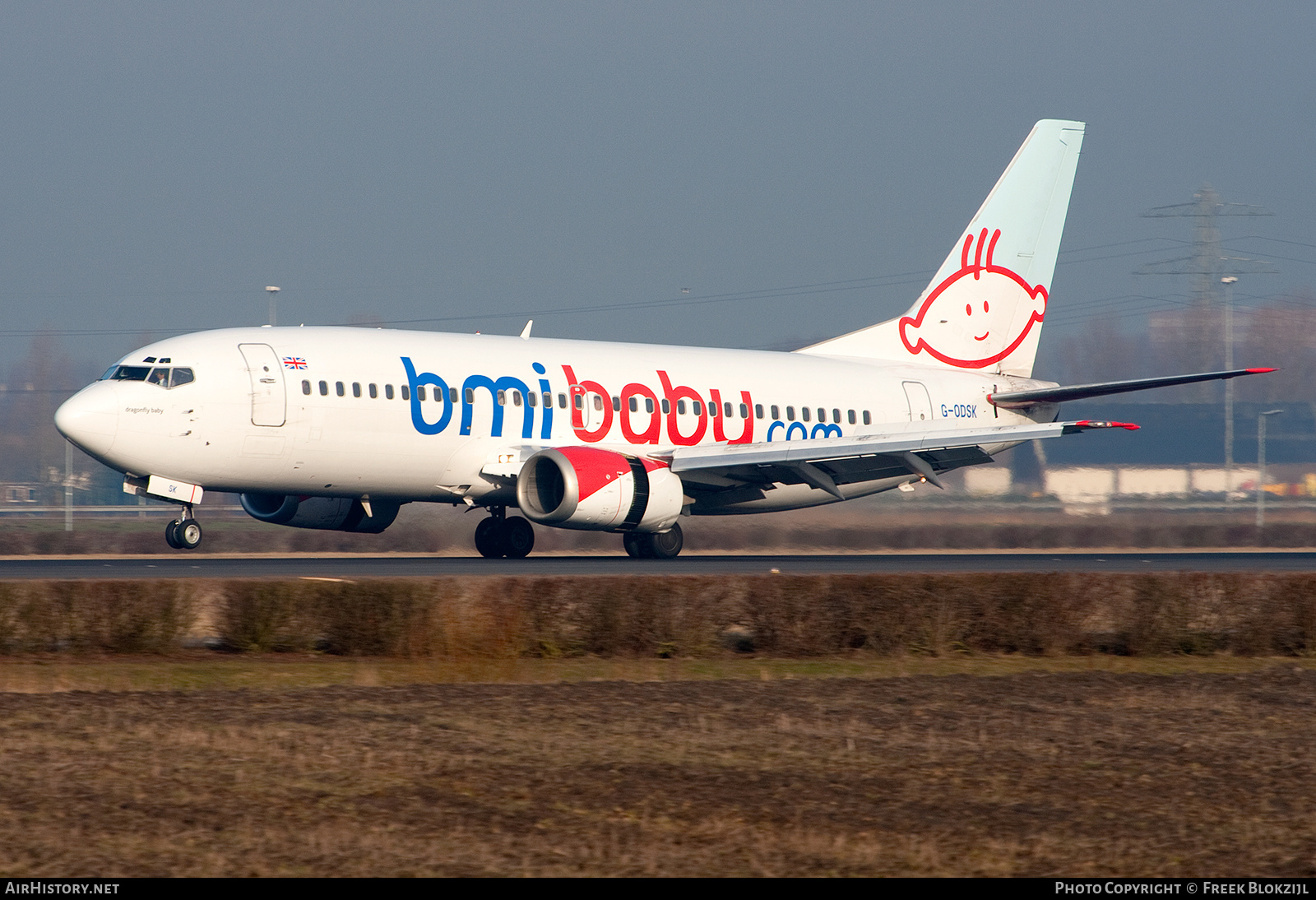 Aircraft Photo of G-ODSK | Boeing 737-37Q | Bmibaby | AirHistory.net #457453