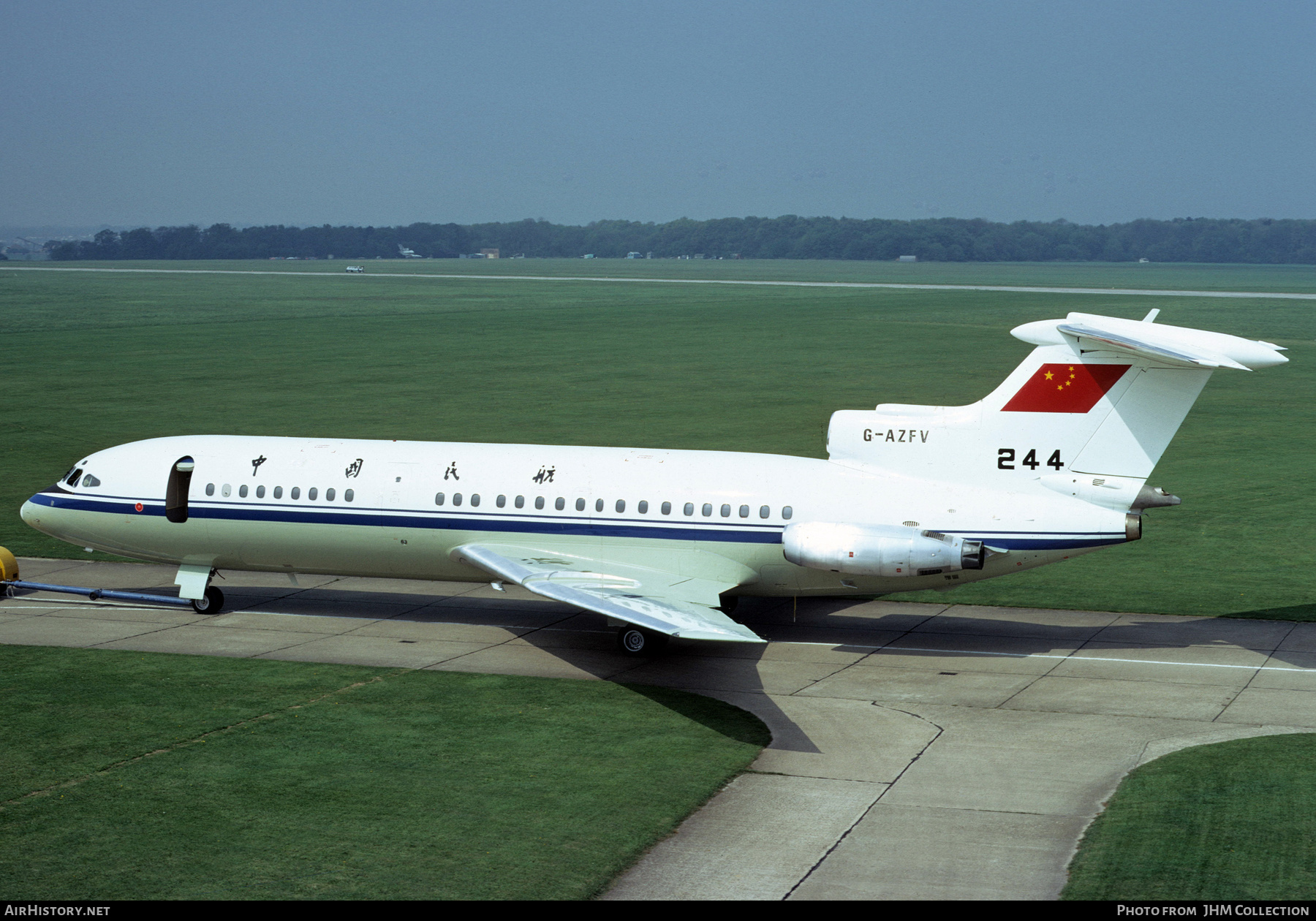 Aircraft Photo of G-AZFV / 244 | Hawker Siddeley HS-121 Trident 2E | CAAC - Civil Aviation Administration of China | AirHistory.net #457460