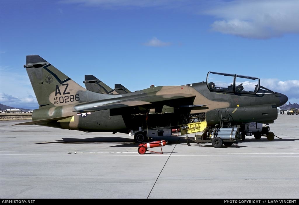 Aircraft Photo of 80-0286 | Vought A-7K Corsair II | USA - Air Force | AirHistory.net #457474
