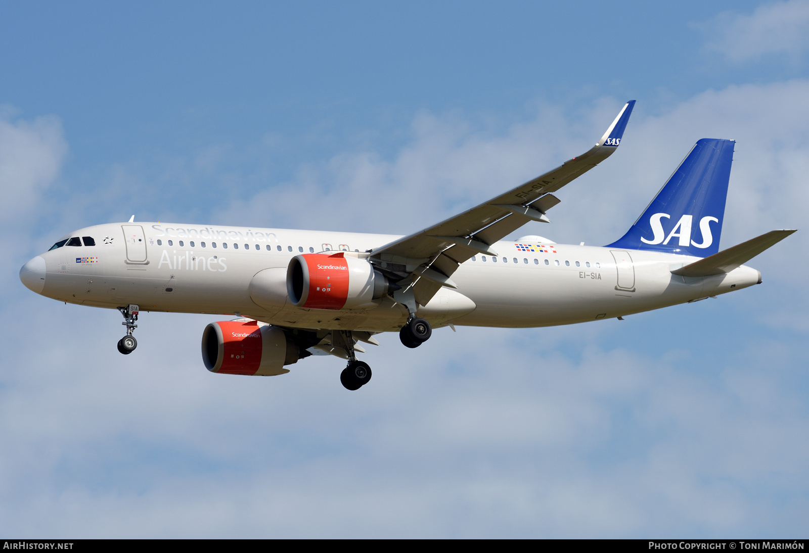 Aircraft Photo of EI-SIA | Airbus A320-251N | Scandinavian Airlines - SAS | AirHistory.net #457502