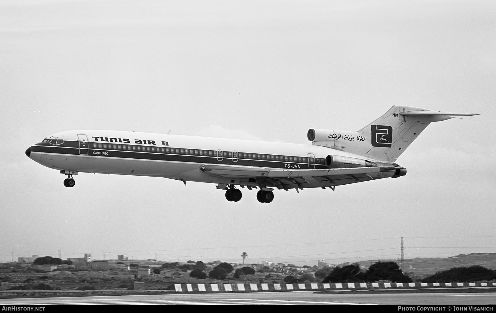Aircraft Photo of TS-JHN | Boeing 727-2H3 | Tunis Air | AirHistory.net #457530