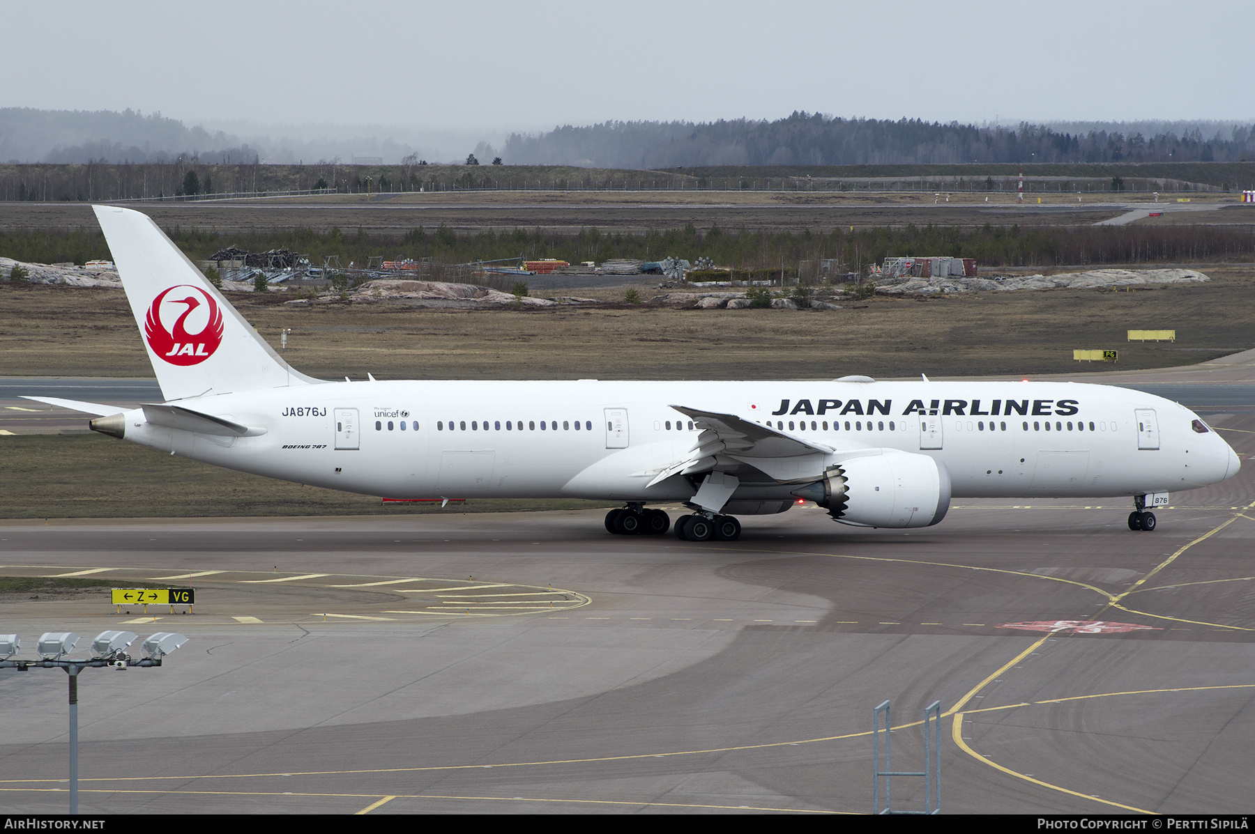Aircraft Photo of JA876J | Boeing 787-9 Dreamliner | Japan Airlines - JAL | AirHistory.net #457582