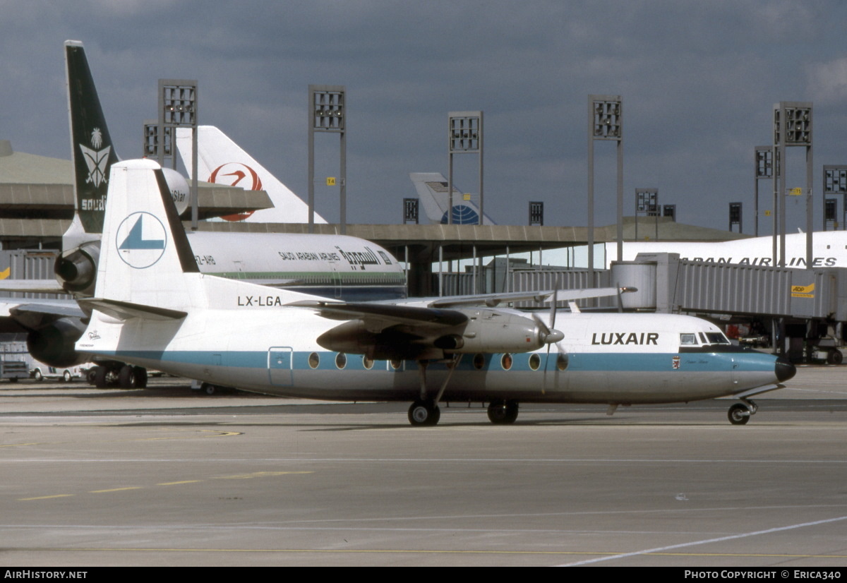Aircraft Photo of LX-LGA | Fokker F27-100 Friendship | Luxair | AirHistory.net #457621