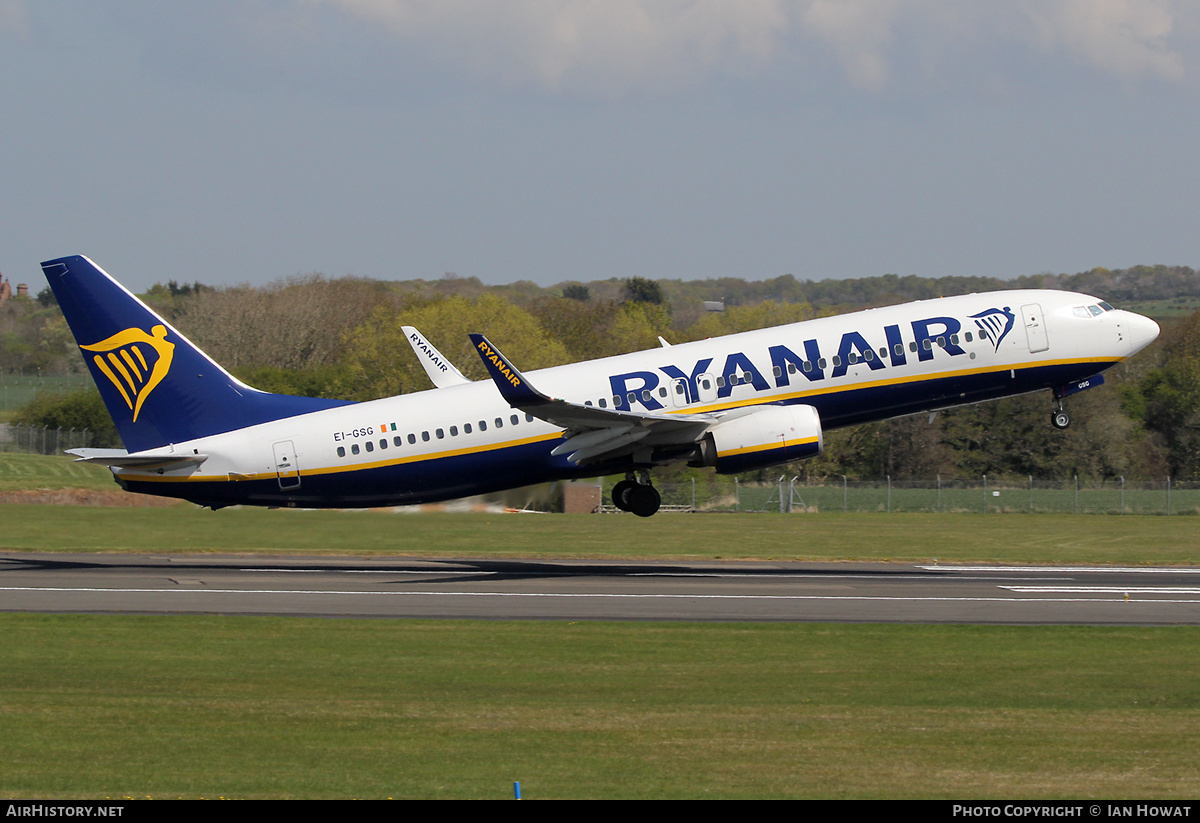 Aircraft Photo of EI-GSG | Boeing 737-800 | Ryanair | AirHistory.net #457623