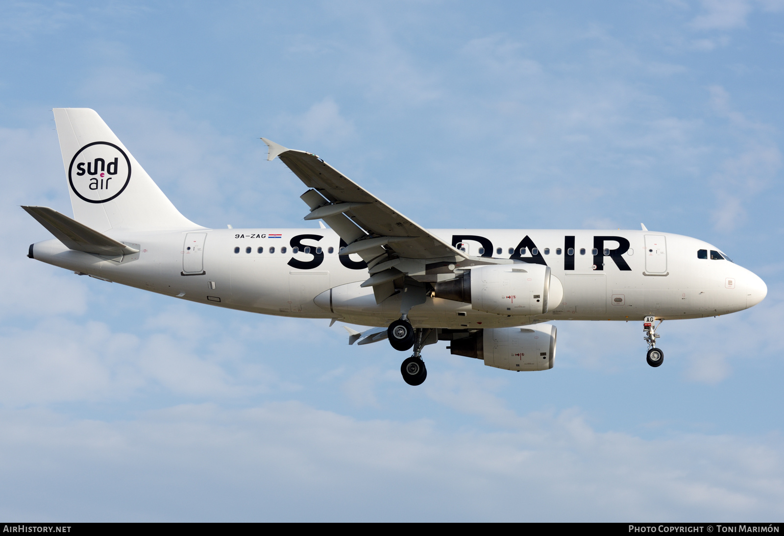 Aircraft Photo of 9A-ZAG | Airbus A319-111 | Sundair | AirHistory.net #457651