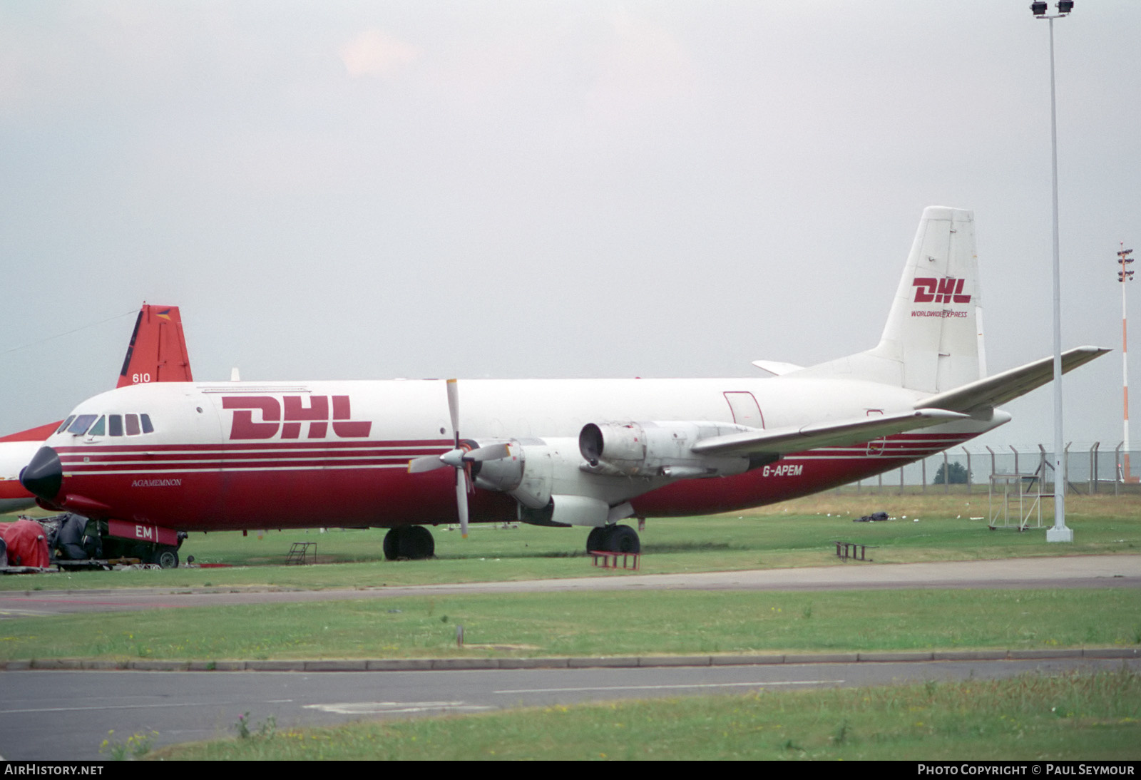 Aircraft Photo of G-APEM | Vickers 953C Merchantman | DHL Worldwide Express | AirHistory.net #457659