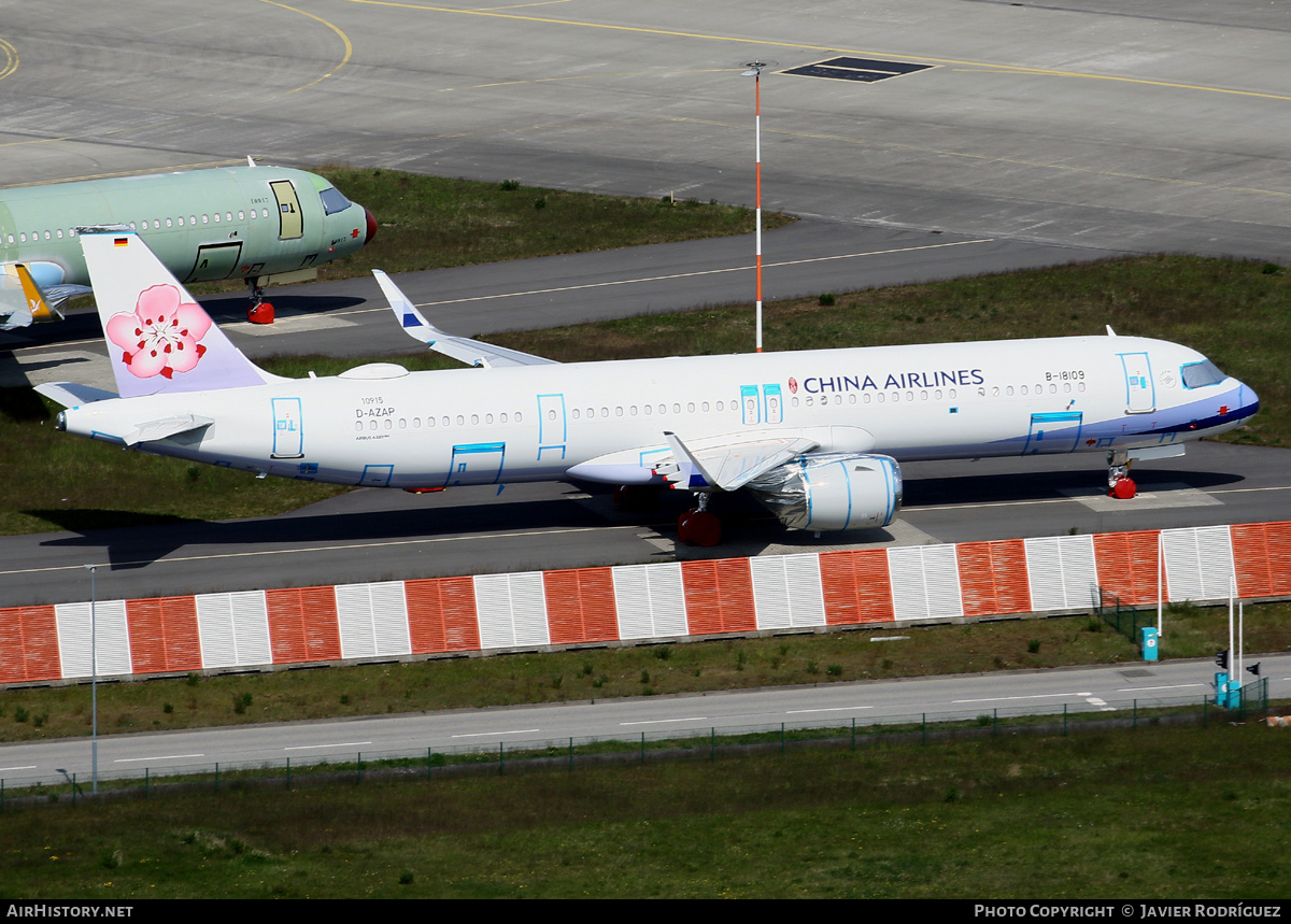 Aircraft Photo of D-AZAP / B-18109 | Airbus A321-271NX | China Airlines | AirHistory.net #457669