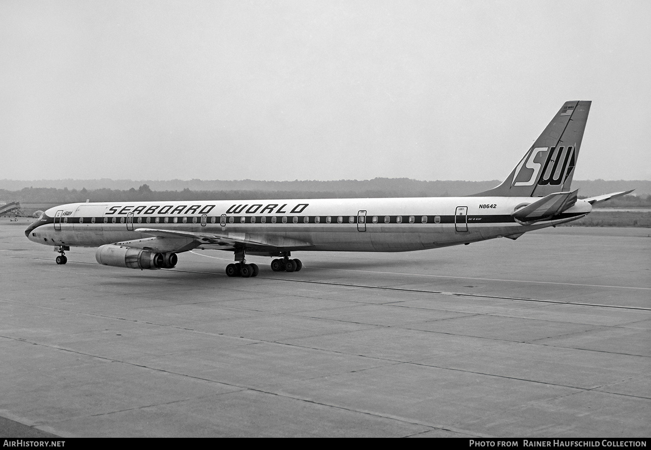 Aircraft Photo of N8642 | McDonnell Douglas DC-8-63CF | Seaboard World Airlines | AirHistory.net #457689