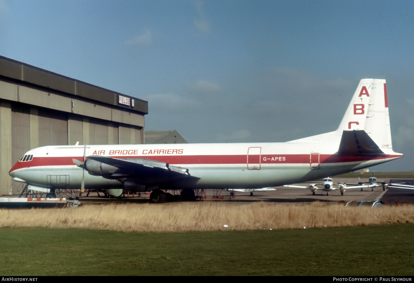 Aircraft Photo of G-APES | Vickers 953C Merchantman | Air Bridge Carriers - ABC | AirHistory.net #457701